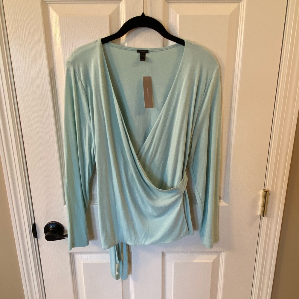 J. Crew Tie Front Wrap Shirt - NEW! ☀️
